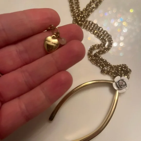 Betsey Johnson Dream Of Betsey Large  Wishbone Pendant DB10 - Picture 5 of 5